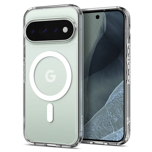 Custodia MagSafe per Google Pixel 11 Pro XL, Spigen, Ultra Hybrid, Trasparente Bianca ACS11451