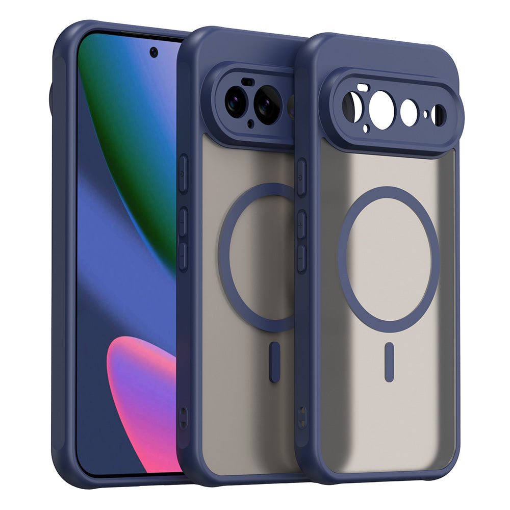 MagSafe Case for Google Pixel 11 Pro XL, Techsuit, HaloFrost II, Navy Blue