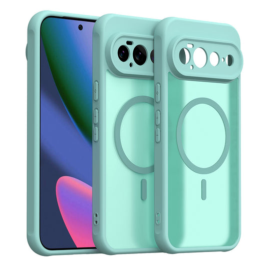 Custodia MagSafe per Google Pixel 11 Pro XL, Techsuit, HaloFrost II, Verde Chiaro
