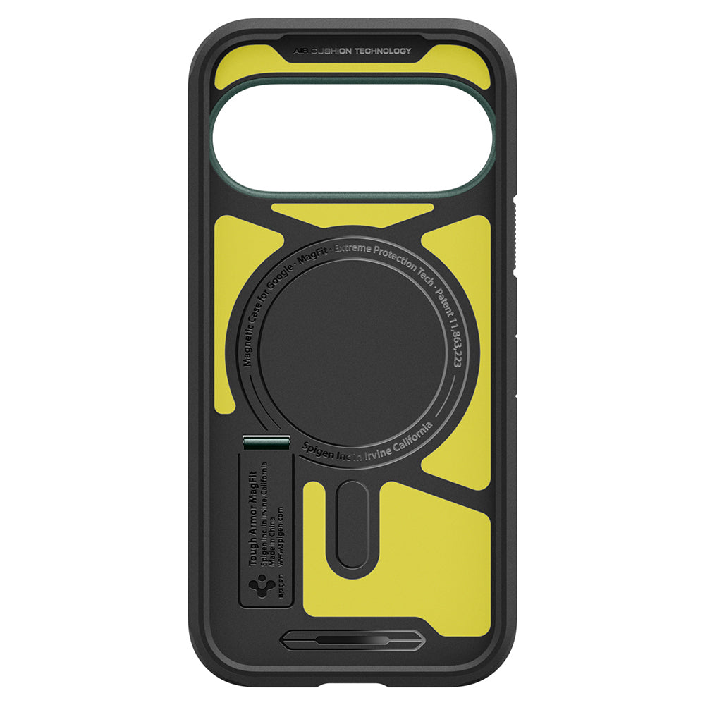 Custodia MagSafe per Google Pixel 11, Spigen, Tough Armor, Verde ACS11854