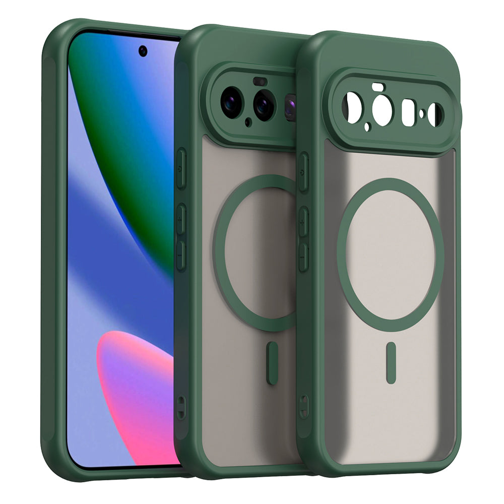 Custodia MagSafe per Google Pixel 11, Techsuit, HaloFrost II, Verde