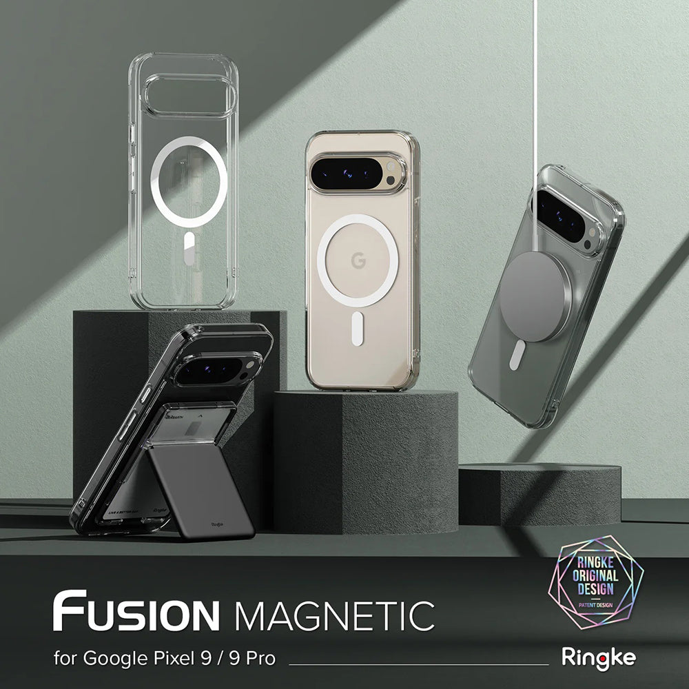 Custodia MagSafe per Google Pixel 9 / 9 Pro, Ringke, Fusion, Trasparente