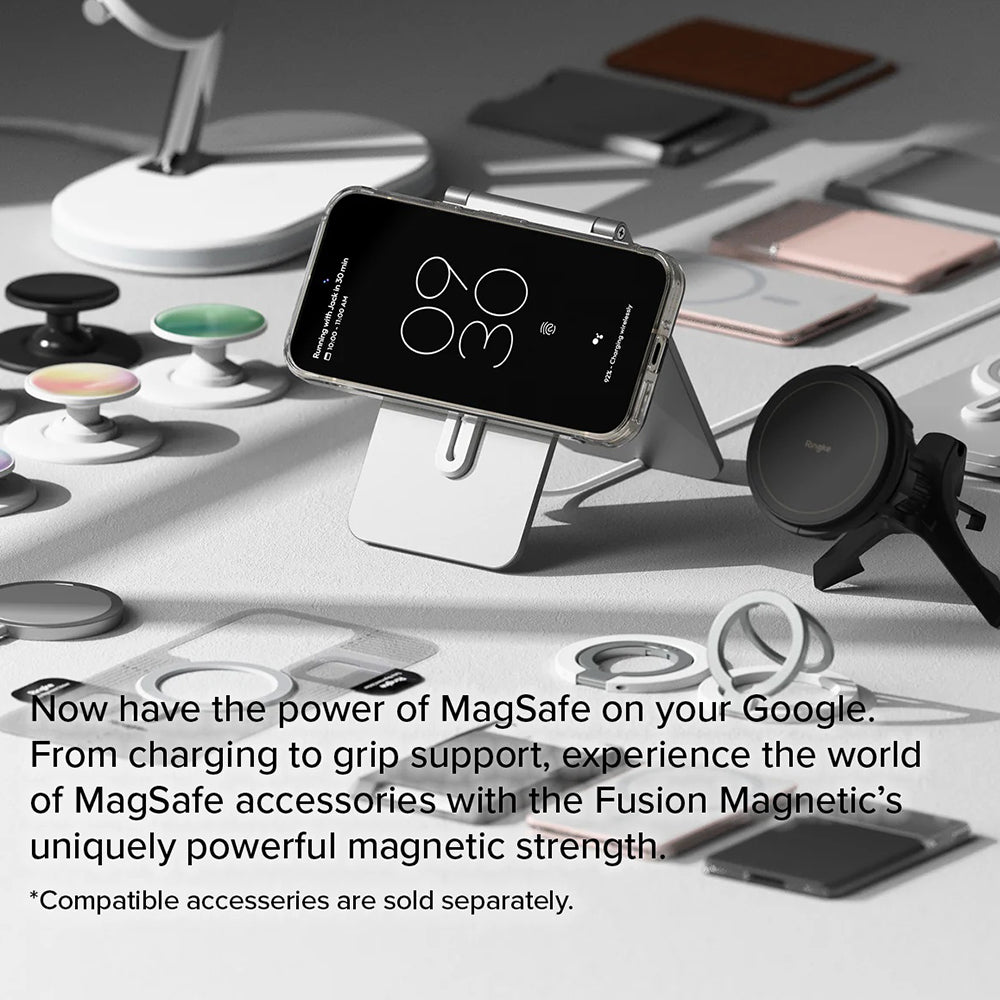 Custodia MagSafe per Google Pixel 9 / 9 Pro, Ringke, Fusion, Trasparente