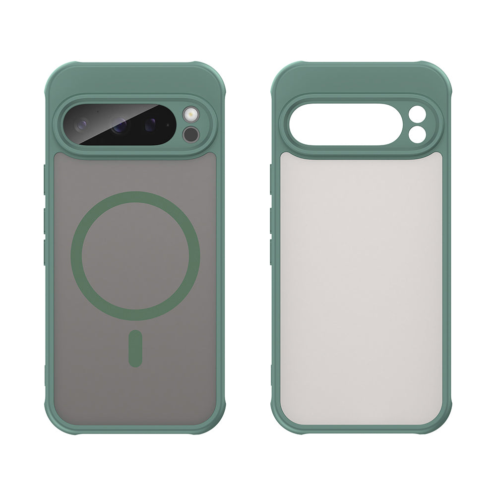 Custodia MagSafe per Google Pixel 9 Pro, Techsuit, HaloFrost II, Verde
