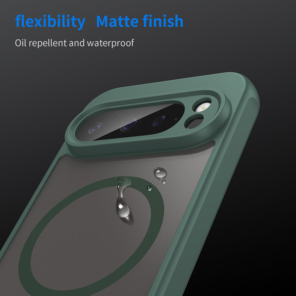 Custodia MagSafe per Google Pixel 9 Pro, Techsuit, HaloFrost II, Verde
