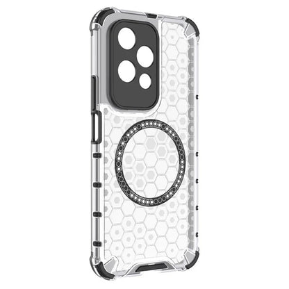 Custodia MagSafe per Honor 200 Lite, Techsuit, HoneyComb Shield, Bianca