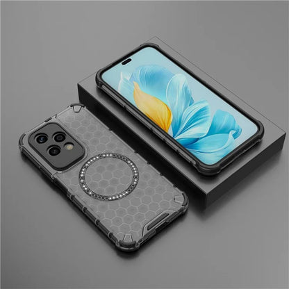 Custodia MagSafe per Honor 200 Lite, Techsuit, HoneyComb Shield, Nera
