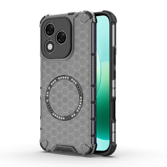 Custodia MagSafe per Honor 400 Lite, Techsuit, HoneyComb Shield, Nera