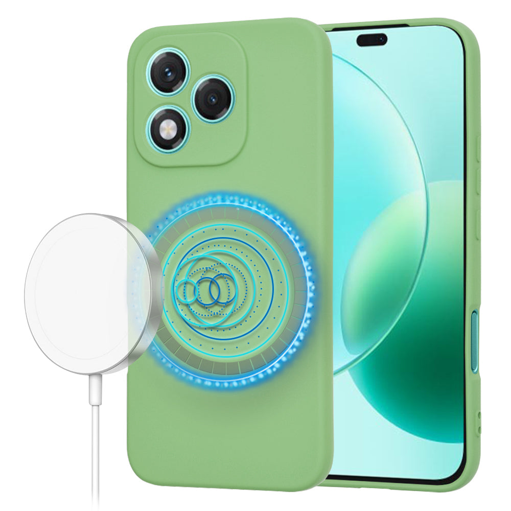 Custodia MagSafe per Honor 400 Lite, Techsuit, SoftFlex, Verde Chiaro