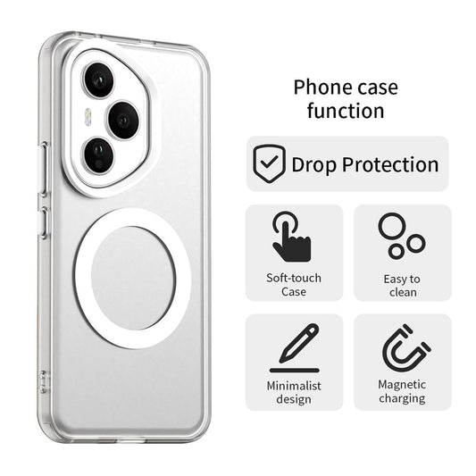 Custodia MagSafe per Honor 400 Pro, Techsuit, CandyCase, Bianca