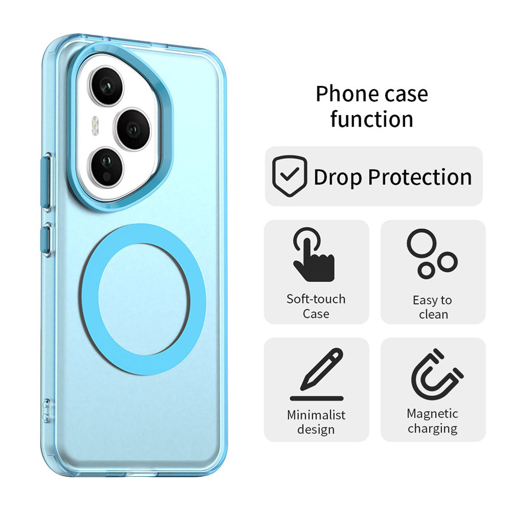 Custodia MagSafe per Honor 400 Pro, Techsuit, CandyCase, Blu