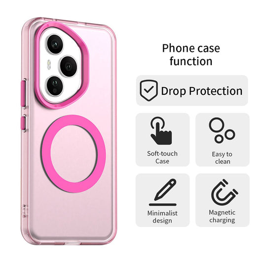 Custodia MagSafe per Honor 400 Pro, Techsuit, CandyCase, Rosa