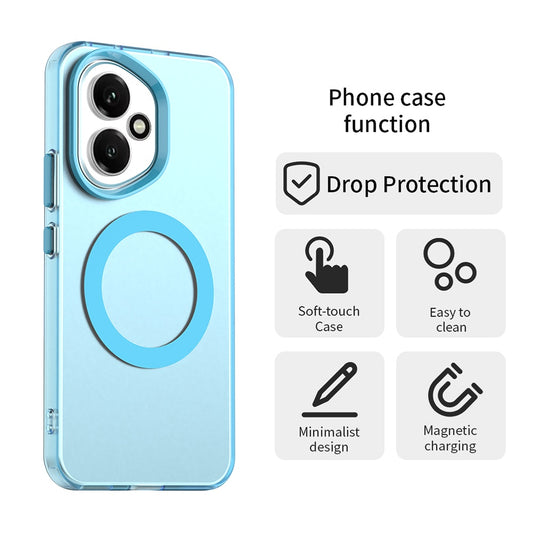 Custodia MagSafe per Honor 400, Techsuit, CandyCase, Blu