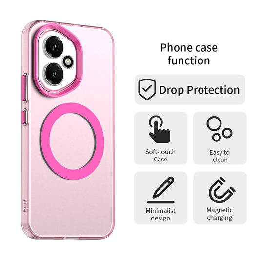 Custodia MagSafe per Honor 400, Techsuit, CandyCase, Rosa