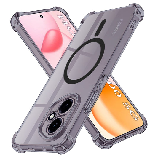 Custodia MagSafe per Honor 400, Techsuit, Shockproof Clear, Fumè