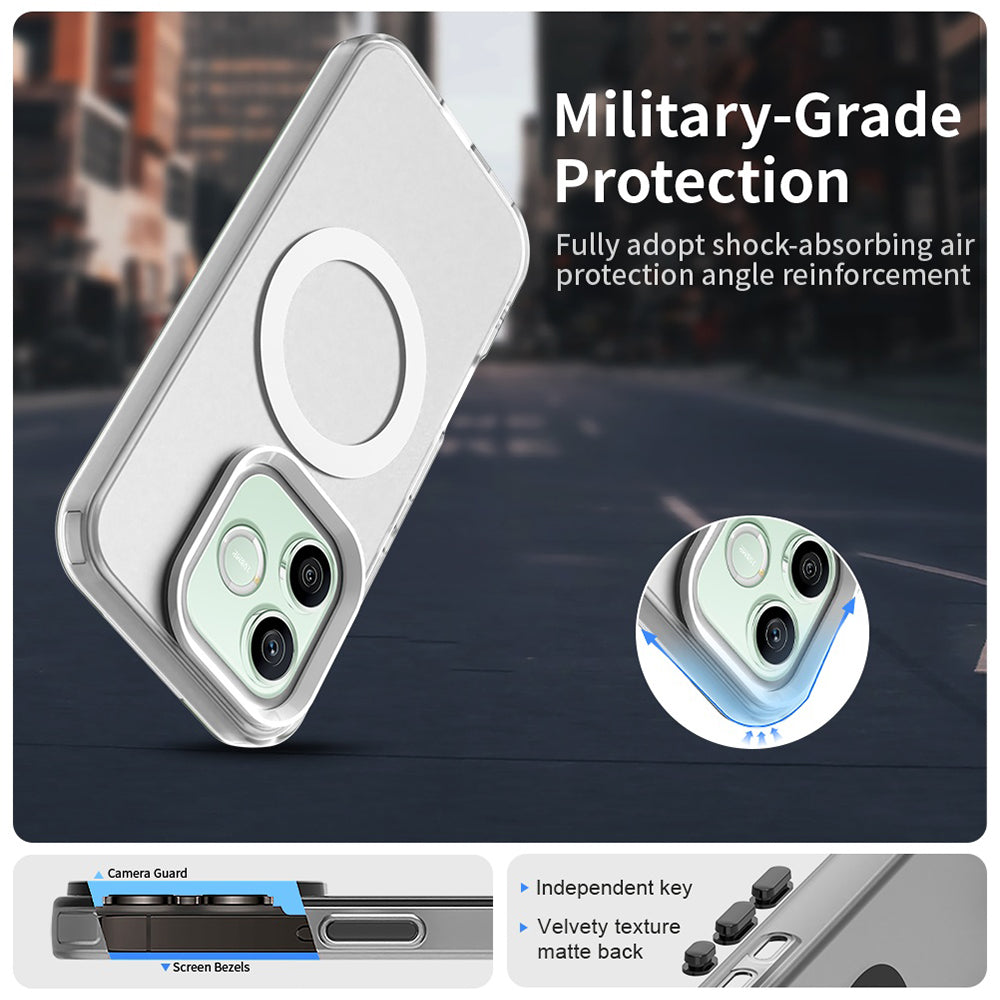Custodia MagSafe per Honor 600 Lite, Techsuit, CandyCase, Bianca