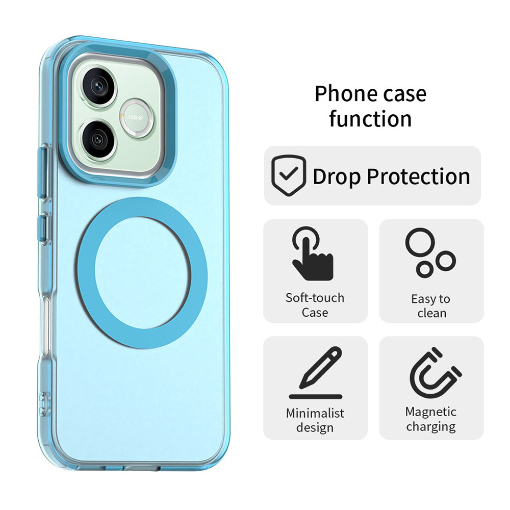 Custodia MagSafe per Honor 600 Lite, Techsuit, CandyCase, Blu