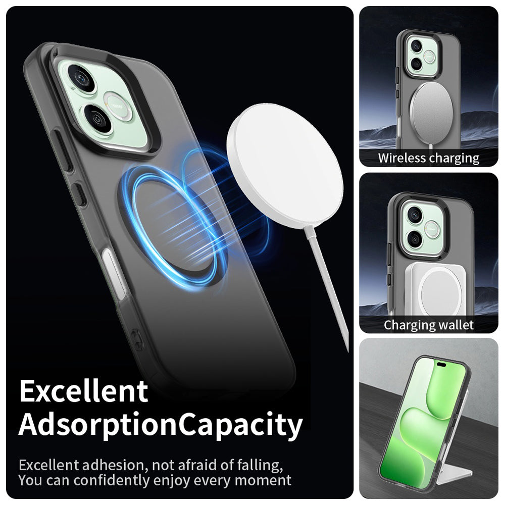 Custodia MagSafe per Honor 600 Lite, Techsuit, CandyCase, Nera