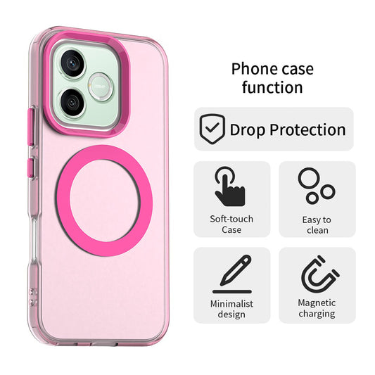 Custodia MagSafe per Honor 600 Lite, Techsuit, CandyCase, Rosa