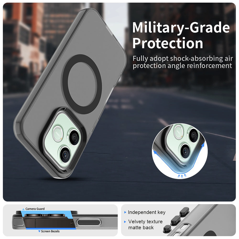 Custodia MagSafe per Honor 600 Pro / 600, Techsuit, CandyCase, Nera