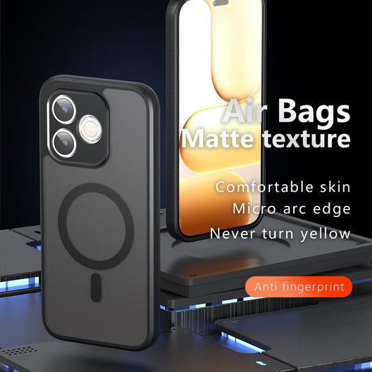 Custodia MagSafe per Honor 600 Smart, Techsuit, PureFrost, Nero Satinato