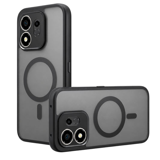 Custodia MagSafe per Honor 600 Smart, Techsuit, PureFrost, Nero Satinato