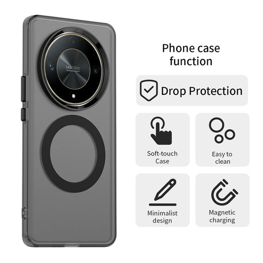 Custodia MagSafe per Honor Magic6 Lite, Techsuit, CandyCase, Nera