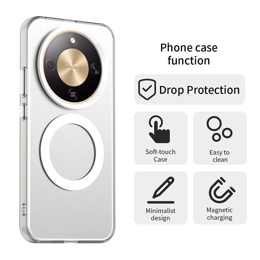 Custodia MagSafe per Honor Magic8 Lite, Techsuit, CandyCase, Bianca