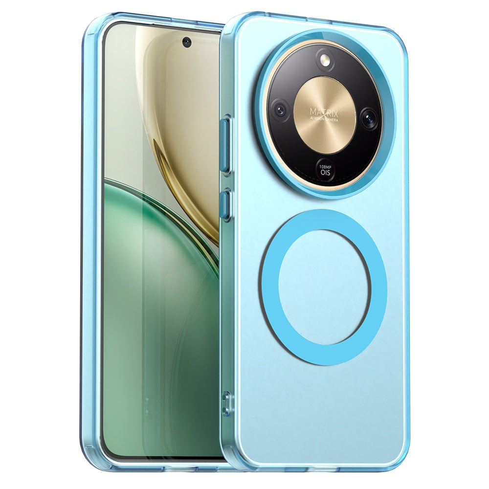 Custodia MagSafe per Honor Magic8 Lite, Techsuit, CandyCase, Blu