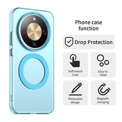 Custodia MagSafe per Honor Magic8 Lite, Techsuit, CandyCase, Blu