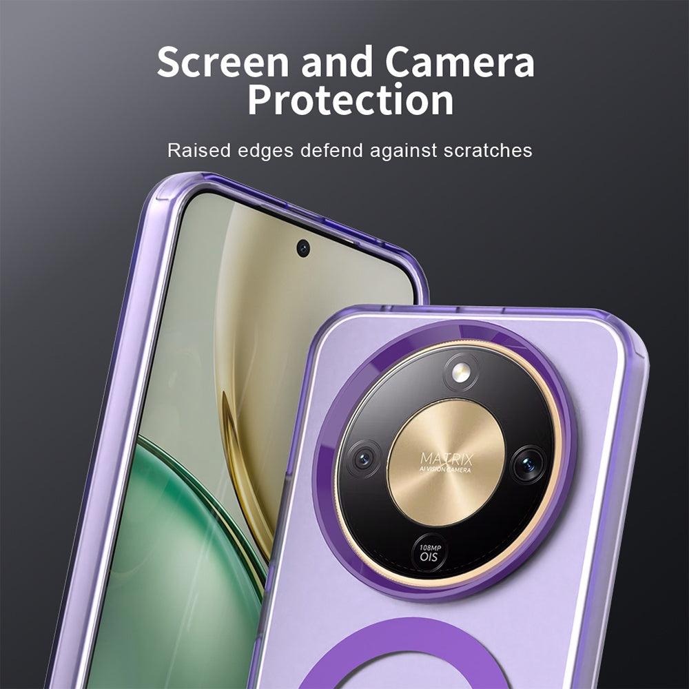 Custodia MagSafe per Honor Magic8 Lite, Techsuit, CandyCase, Viola