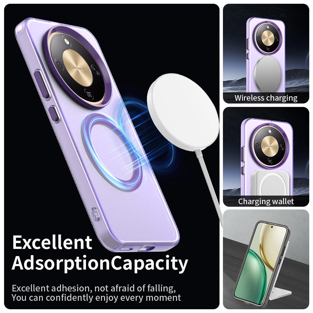 Custodia MagSafe per Honor Magic8 Lite, Techsuit, CandyCase, Viola