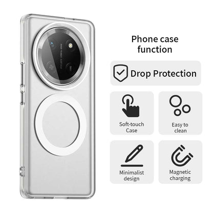 Custodia MagSafe per Honor X9c / Magic7 Lite, Techsuit, CandyCase, Bianca