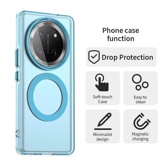 Custodia MagSafe per Honor X9c / Magic7 Lite, Techsuit, CandyCase, Blu