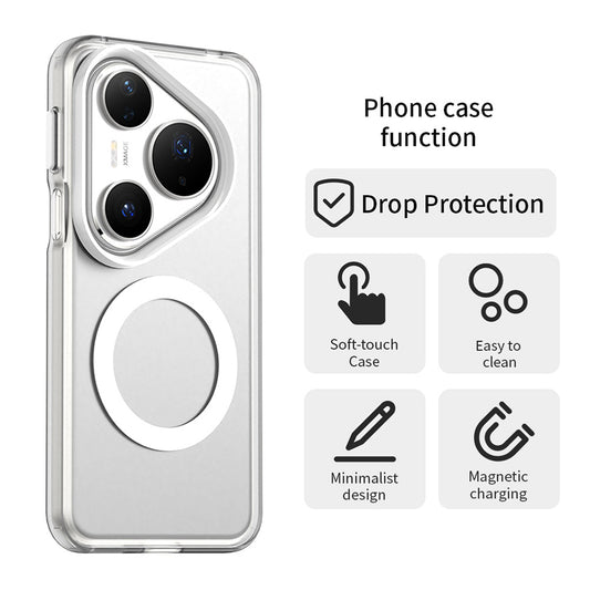 Custodia MagSafe per Huawei Pura 80 Pro, Techsuit, CandyCase, Bianca