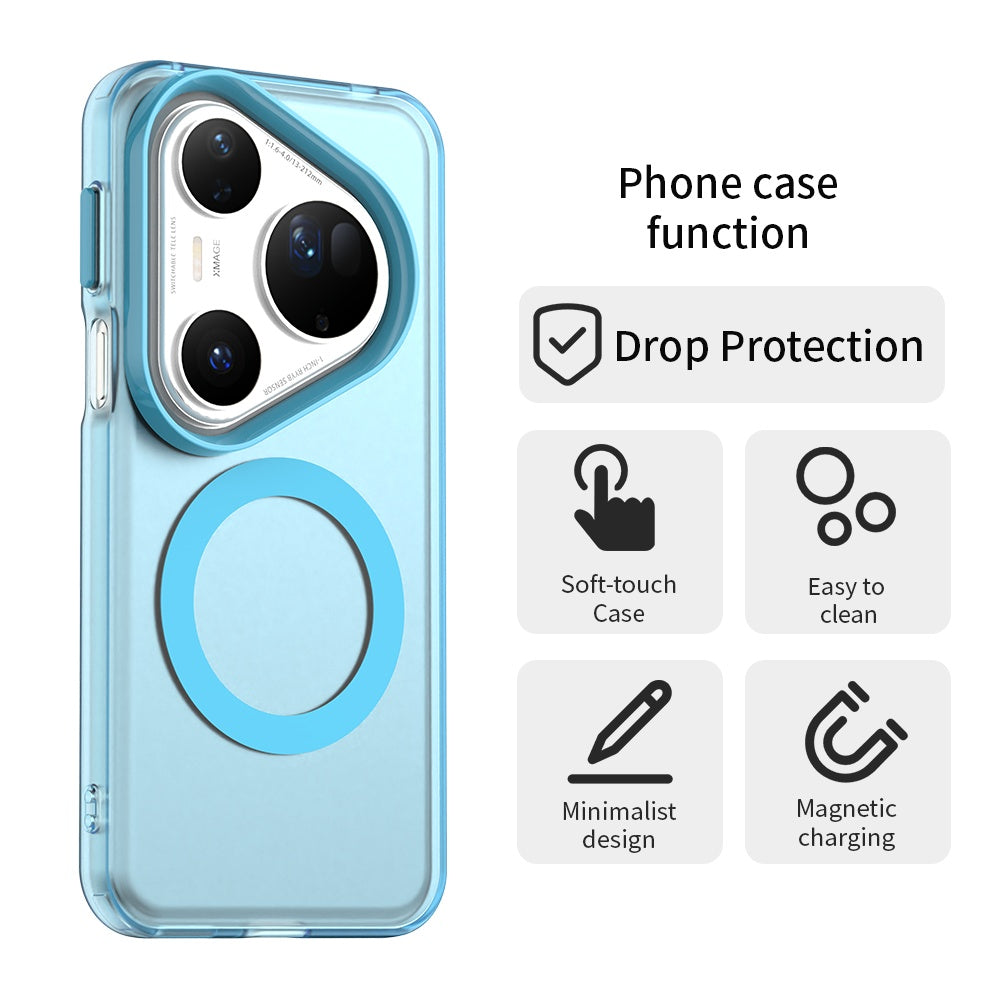 Custodia MagSafe per Huawei Pura 80 Ultra, Techsuit, CandyCase, Blu