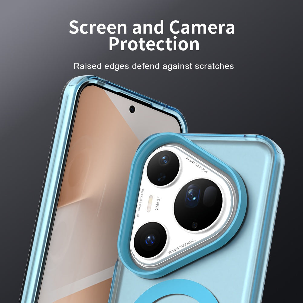 Custodia MagSafe per Huawei Pura 80 Ultra, Techsuit, CandyCase, Blu