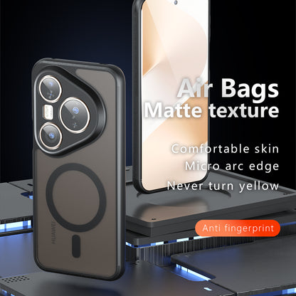 Custodia MagSafe per Huawei Pura 80 Ultra, Techsuit, PureFrost, Nero Satinato