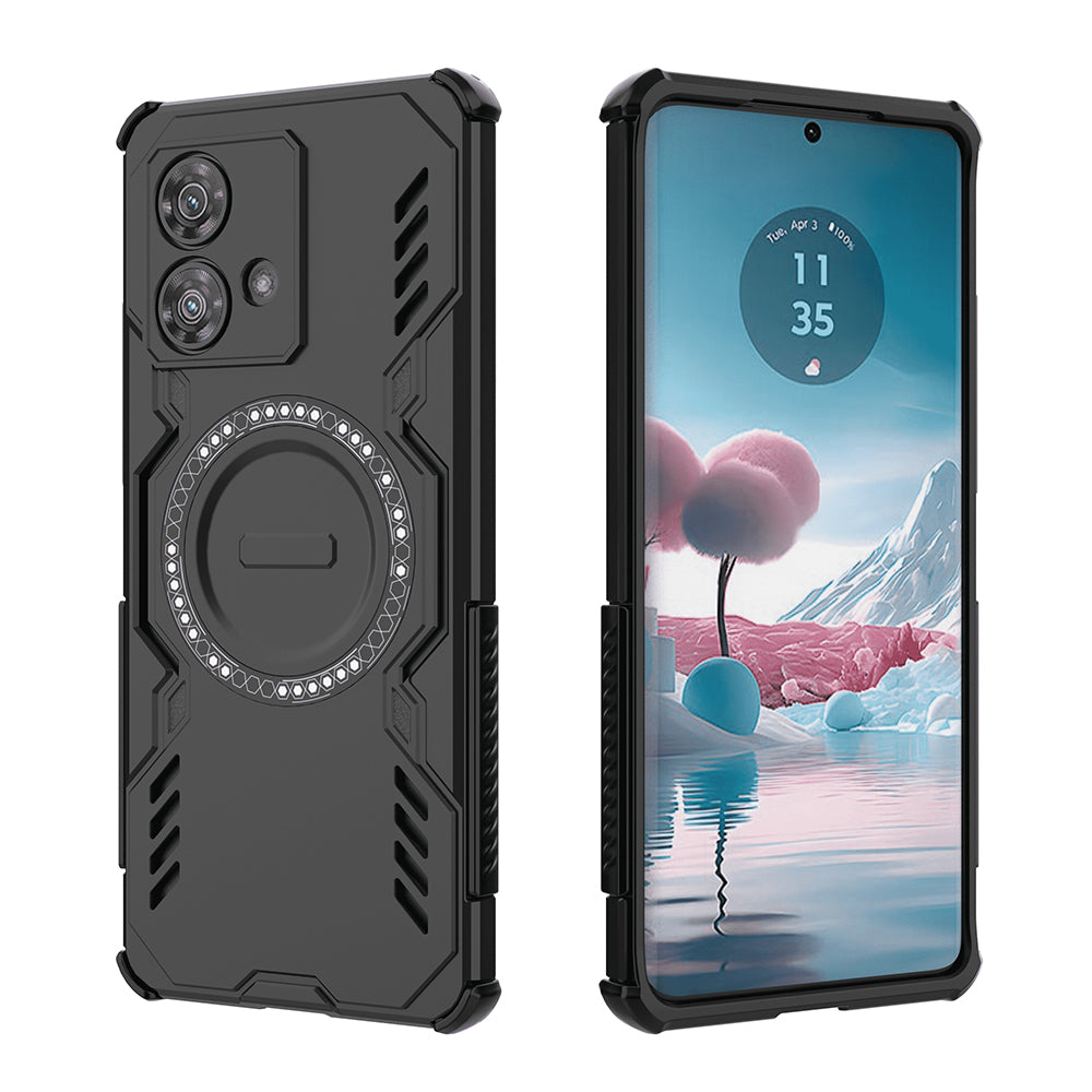Custodia MagSafe per Motorola Edge 40 Neo, Techsuit, ArmorMag, Nera
