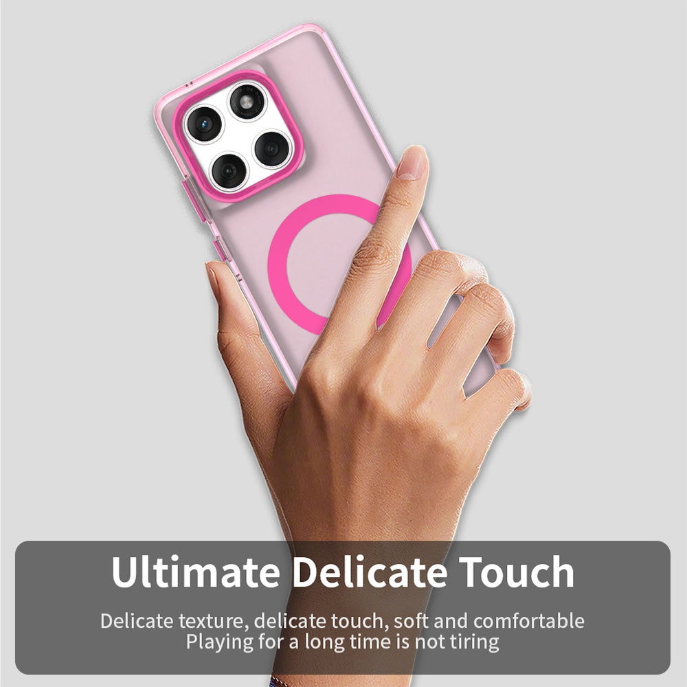 Custodia MagSafe per Motorola Edge 60 Fusion / Edge 60, Techsuit, CandyCase, Rosa