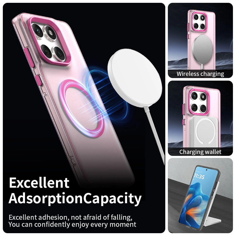 Custodia MagSafe per Motorola Edge 60 Fusion / Edge 60, Techsuit, CandyCase, Rosa