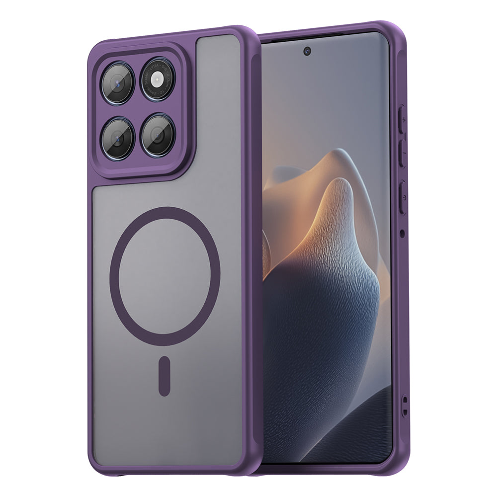 Custodia MagSafe per Motorola Edge 60 Fusion / Edge 60, Techsuit, HaloFrost II, Viola
