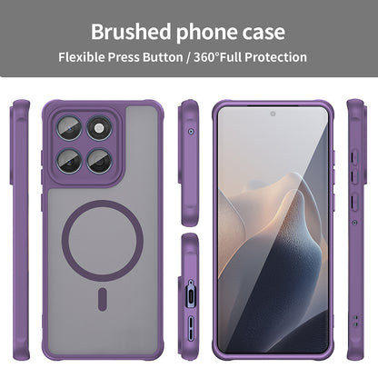 Custodia MagSafe per Motorola Edge 60 Fusion / Edge 60, Techsuit, HaloFrost II, Viola