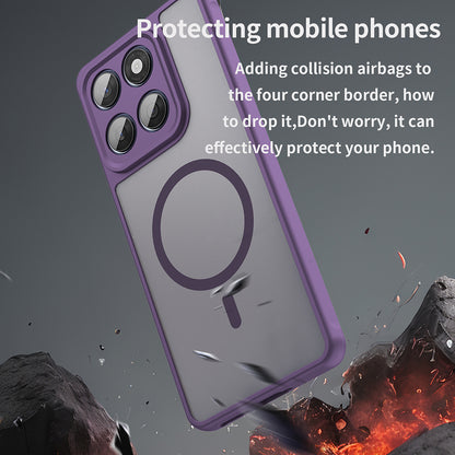 Custodia MagSafe per Motorola Edge 60 Fusion / Edge 60, Techsuit, HaloFrost II, Viola