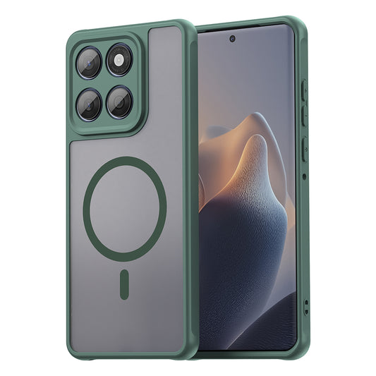 Custodia MagSafe per Motorola Edge 60 Fusion / Edge 60, Techsuit, HaloFrost II, Verde