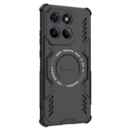 Custodia MagSafe per Motorola Edge 60 Pro, Techsuit, ArmorMag, Nera
