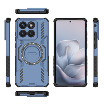 Custodia MagSafe per Motorola Edge 70 Fusion, Techsuit, ArmorMag, Blu