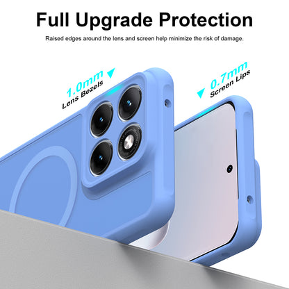 MagSafe Case for Motorola Edge 70 Fusion, Techsuit, HaloFrost II, Blue