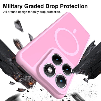 MagSafe Case for Motorola Edge 70 Fusion, Techsuit, HaloFrost II, Pink