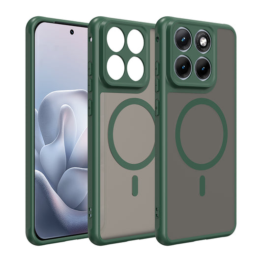 Custodia MagSafe per Motorola Edge 70 Fusion, Techsuit, HaloFrost II, Verde